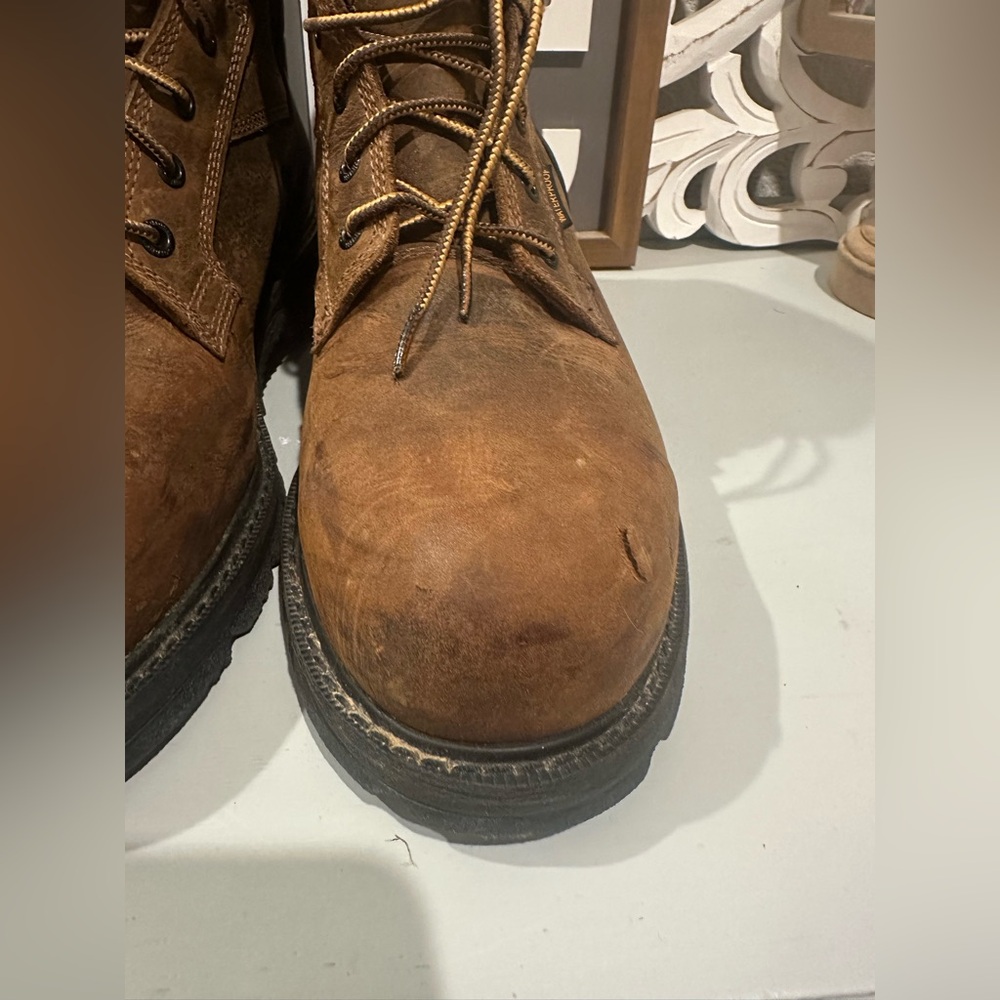 Carhartt Men's Brown Work Boots - Durable Leather Safety Boots - Picture 6 of 9